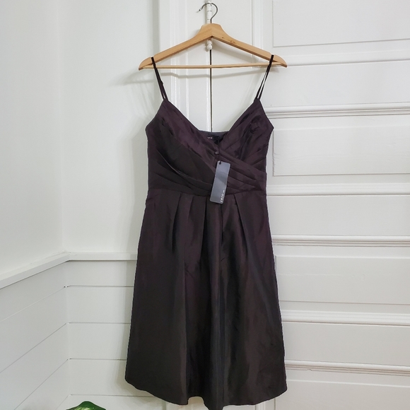 Zero nwt European chocolate brown formal dress 40 - Picture 1 of 5